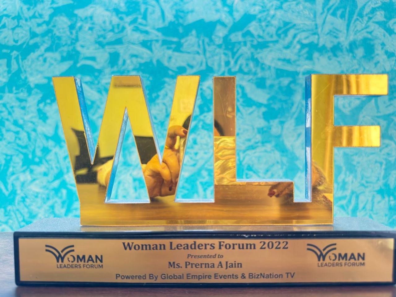 Award presented to Prerna A Jain